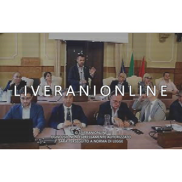 IMOLA 12 06 2024 CONSIGLIO COMUNALE Quadruplicamento Ferrovia Bologna-Castel Bolognese DIBATTITO PUBBLICO NUOVE LINEE FERROVIARIE PRESENTI ING E ARCH.DEL RFI SINDACI E I CITTADINI NELLA FOTO SINDACO DI IMOLA MARCO PANIERI ANDREA PILLON RESPONSABILE RFI,VICE SINDACO DI IMOLA FABRIZIO CASTELLARI,SINDACO DI CASTEL SAN PIETRO ELISABETA MARCHETTI, SINDACO DI DOZZA LUCA ALBERTAZZI E ING RFI ©SANNA/AGENZIA ALDO LIVERANI SAS