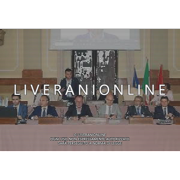 IMOLA 12 06 2024 CONSIGLIO COMUNALE Quadruplicamento Ferrovia Bologna-Castel Bolognese DIBATTITO PUBBLICO NUOVE LINEE FERROVIARIE PRESENTI ING E ARCH.DEL RFI SINDACI E I CITTADINI NELLA FOTO SINDACO DI IMOLA MARCO PANIERI ANDREA PILLON RESPONSABILE RFI SINDACO DI DOZZA LUCA ALBERTAZZI E ING RFI ©SANNA/AGENZIA ALDO LIVERANI SAS