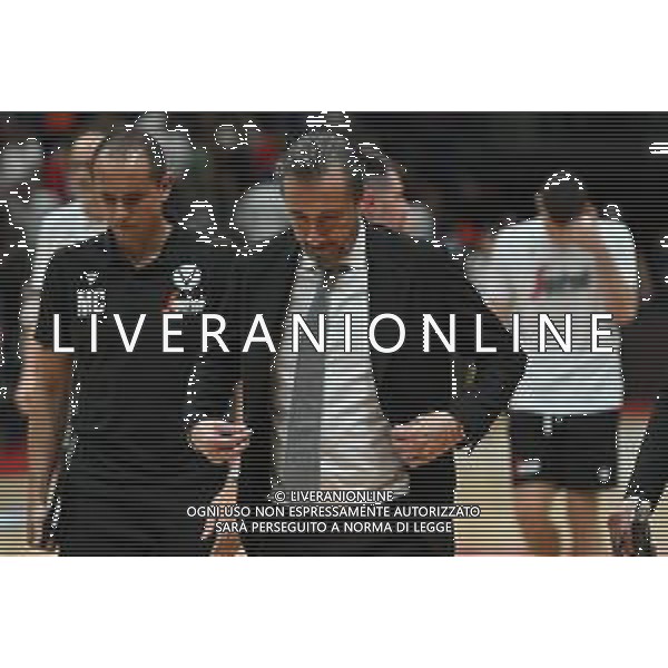 TVRG Olimpia Milano vs Virtus Bologna nella foto Luca Banchi allenatore Virtus Bologna EA7 Emporio Armani Milano vs Virtus Segafredo Bologna Assago (MI) 13-06-2024 Unipol Forum Playoff Campionato Serie A UnipolSai Gara 4 finale scudetto foto Roberto Garavaglia/Agenzia Aldo Liverani sas/AGENZIA ALDO LIVERANI SAS