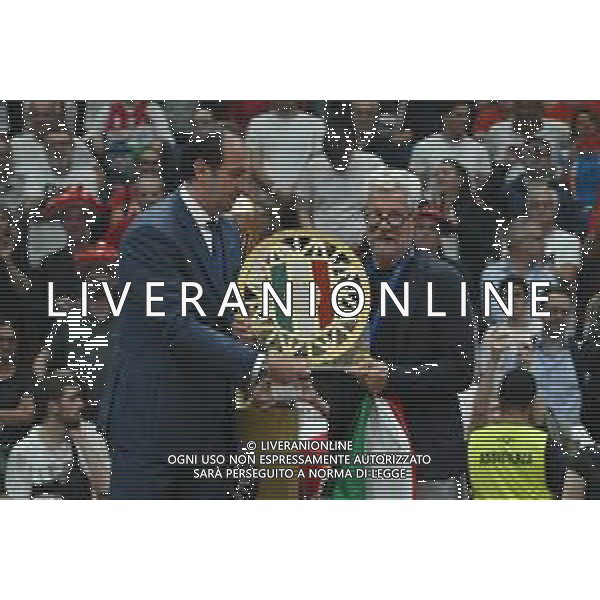 TVRG Olimpia Milano vs Virtus Bologna nella foto Pantaleo Dell\'Orco presidente Olimpia Milano a DX EA7 Emporio Armani Milano vs Virtus Segafredo Bologna Assago (MI) 13-06-2024 Unipol Forum Playoff Campionato Serie A UnipolSai Gara 4 finale scudetto foto Roberto Garavaglia/Agenzia Aldo Liverani sas/AGENZIA ALDO LIVERANI SAS