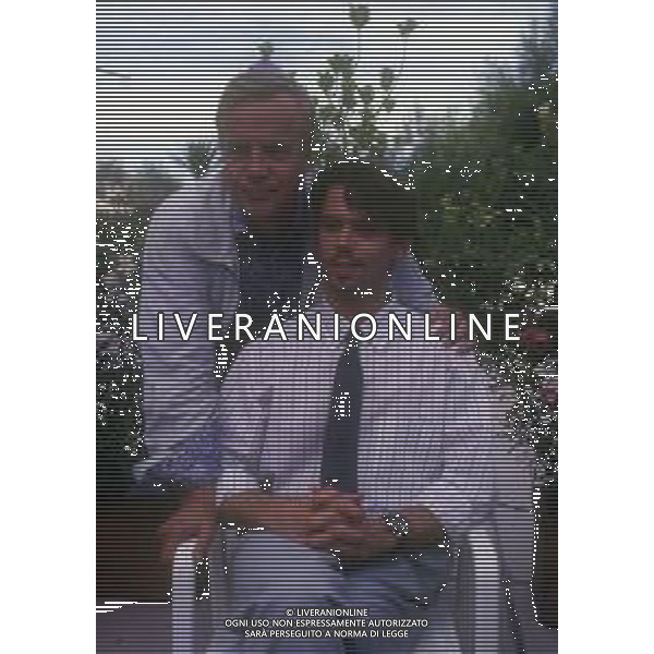 DIAP-RETROSPETTIVA FRANCO ZEFFIRELLI REGISTA NELLA FOTO FRANCO ZEFFIRELLI NELL\'ANNO 1988 A VENEZIA CON RAY HOWELL AG ALDO LIVERANI SAS  