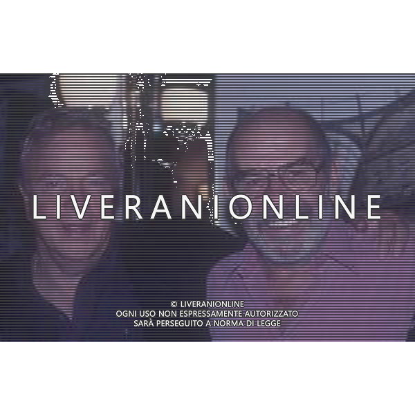 DIAP-RETROSPETTIVA FRANCO ZEFFIRELLI A MILANO CONFERENZA STAMPA DELLO SPETTACOLO TEATRALE “SEI PERSONAGGI IN CERCA D\'AUTORE“ NELLA FOTO FRANCO ZEFFIRELLI CON ENRICO MARIA SALERNO  AG ALDO LIVERANI SAS 