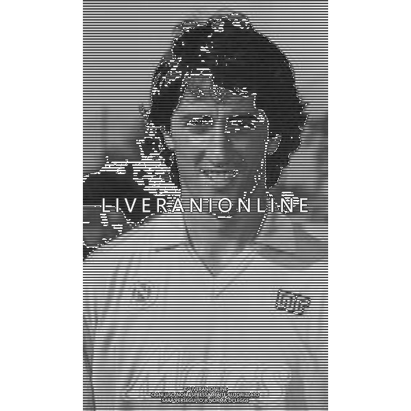 Neg- RETROSPETTIVA FERNANDO DE NAPOLI CALCIATORE NELLA FOTO FERNANDO DE NAPOLI CON LA MAGLIA DEL NAPOLI CALCIO AG ALDO LIVERANI SAS