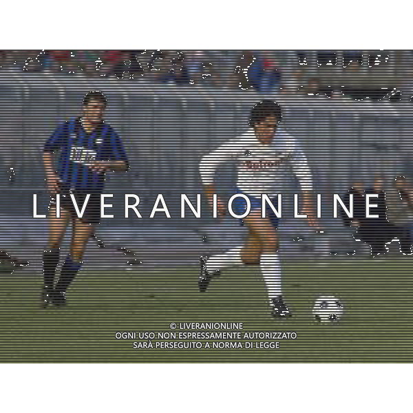 FERNANDO DE NAPOLI - NAPOLI CALCIO NEL 1986/1987 ©ARCHIVIO GIOVANNI LIVERANI/AGENZIA ALDO LIVERANI SAS