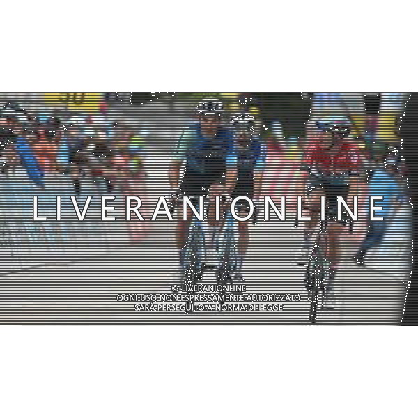 15-06-2024 Tour De Suisse; Tappa 07 Villars Sur Ollon - Villars Sur Ollon; 2024, Decathlon - Ag2r La Mondiale; 2024, Lotto - Dstny; Peters, Nans; Van Gils, Maxim; Villars Sur Ollon; ©SIROTTI/AGENZIA ALDO LIVERANI SAS