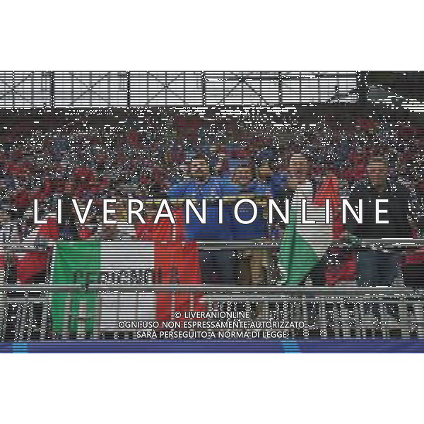 TVEM Supporters of Italy during the UEFA EURO 2024 group stage match between Albania and Italy at Westfalenstadion on June 15, 2024 in Dortmund, Germany. Photo by Emmanuele Mastrodonato/ag. Aldo Liverani sas/AGENZIA ALDO LIVERANI SAS