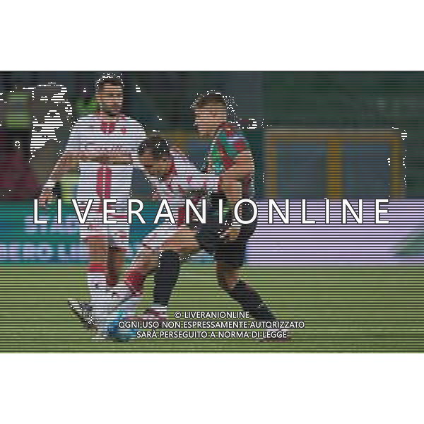 TVEM Raffaele Maiello of SSC Bari in action against Giacomo Faticanti of Ternana Calcio during the Italian Serie BKT playout match between Ternana Calcio vs SSC Bari on 23 May 2024 at the Libero Liberati stadium in Bari, Italy. Photo by Emmanuele Mastrodonato/ag. Aldo Liverani s.a.s./AGENZIA ALDO LIVERANI SAS