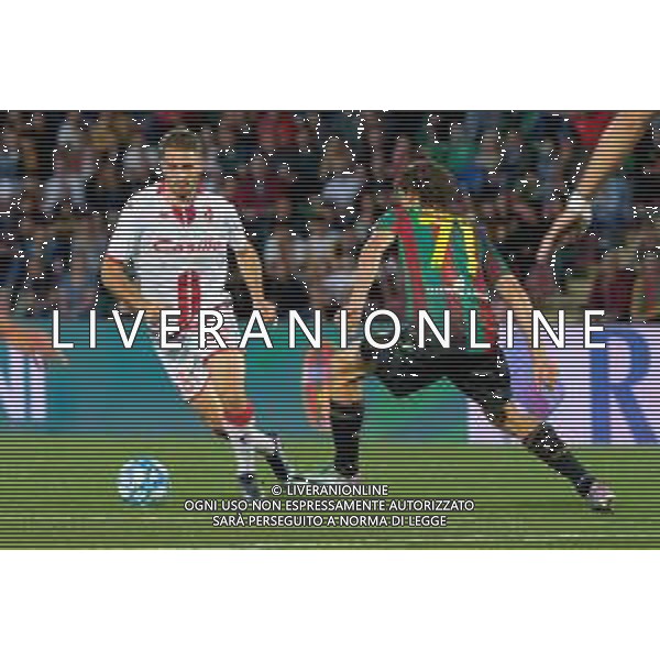 TVEM Giacomo Ricci of SSC Bari in action against Gregorio Luperini of Ternana Calcio during the Italian Serie BKT playout match between Ternana Calcio vs SSC Bari on 23 May 2024 at the Libero Liberati stadium in Bari, Italy. Photo by Emmanuele Mastrodonato/ag. Aldo Liverani s.a.s./AGENZIA ALDO LIVERANI SAS