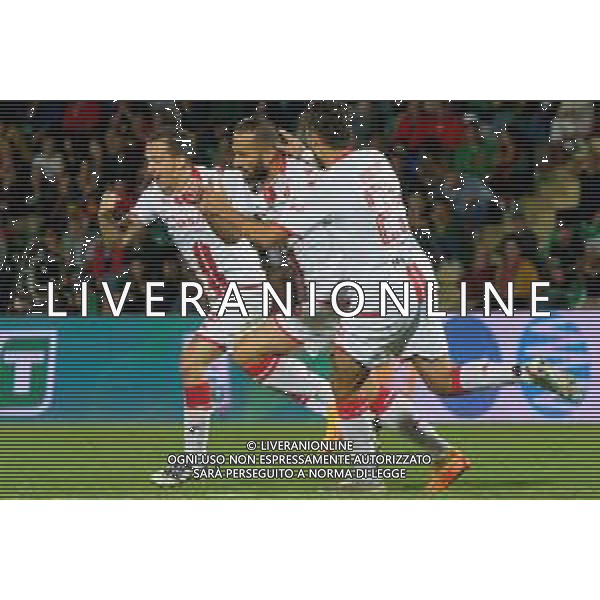 TVEM Valerio Di Cesare of SSC Bari celebrates after scoring a goal with teammates during the Italian Serie BKT playout match between Ternana Calcio vs SSC Bari on 23 May 2024 at the Libero Liberati stadium in Bari, Italy. Photo by Emmanuele Mastrodonato/ag. Aldo Liverani s.a.s./AGENZIA ALDO LIVERANI SAS