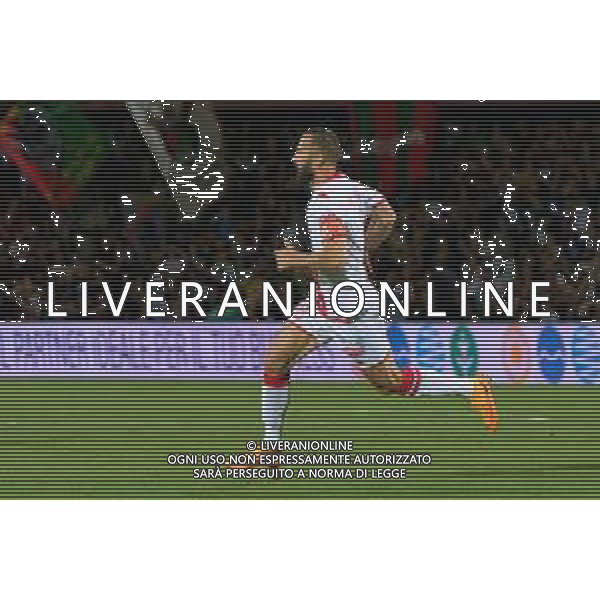 TVEM Valerio Di Cesare of SSC Bari celebrates after scoring a goal during the Italian Serie BKT playout match between Ternana Calcio vs SSC Bari on 23 May 2024 at the Libero Liberati stadium in Bari, Italy. Photo by Emmanuele Mastrodonato/ag. Aldo Liverani s.a.s./AGENZIA ALDO LIVERANI SAS
