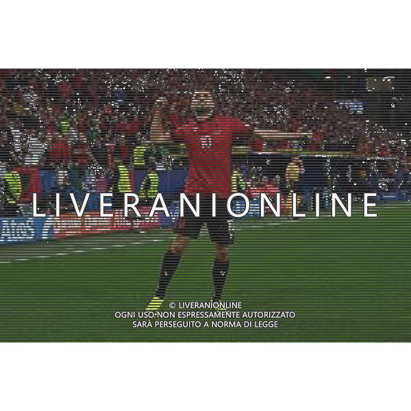 Italia vs Albania - UEFA EURO 2024 nella foto Nedim Bajrami (Albania) esultanza dopo il gol dell\'1 a 0 Dortmund (GER) 15-06-2024 BVB Stadion Dortmund Campionato Europeo di Calcio - UEFA EURO 2024 fase a gironi - gruppo B 1a giornata foto Roberto Garavaglia/Agenzia Aldo Liverani sas/AGENZIA ALDO LIVERANI SAS