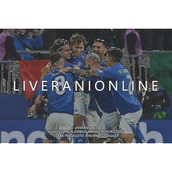 Italia vs Albania - UEFA EURO 2024 nella foto esultanza Italia dopo il gol del 2 a 1 Nicolo\' Barella Dortmund (GER) 15-06-2024 BVB Stadion Dortmund Campionato Europeo di Calcio - UEFA EURO 2024 fase a gironi - gruppo B 1a giornata foto Roberto Garavaglia/Agenzia Aldo Liverani sas/AGENZIA ALDO LIVERANI SAS