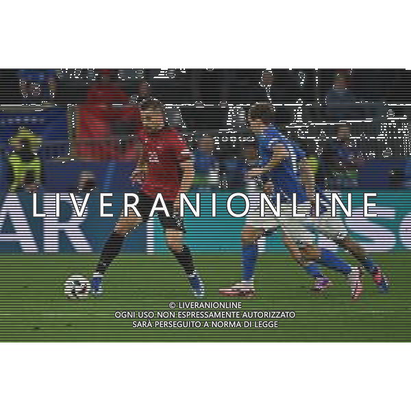 Italia vs Albania - UEFA EURO 2024 nella foto Amir Abrashi (Albania) Dortmund (GER) 15-06-2024 BVB Stadion Dortmund Campionato Europeo di Calcio - UEFA EURO 2024 fase a gironi - gruppo B 1a giornata foto Roberto Garavaglia/Agenzia Aldo Liverani sas/AGENZIA ALDO LIVERANI SAS