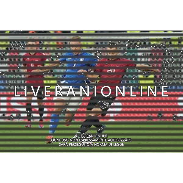 TVEM Davide Frattesi of Italy in action against Ylber Ramadani of Albania during the UEFA EURO 2024 group stage match between Albania and Italy at Westfalenstadion on June 15, 2024 in Dortmund, Germany. Photo by Emmanuele Mastrodonato/ag. Aldo Liverani sas/AGENZIA ALDO LIVERANI SAS