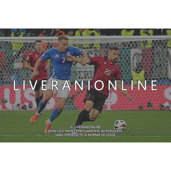 TVEM Davide Frattesi of Italy in action against Ylber Ramadani of Albania during the UEFA EURO 2024 group stage match between Albania and Italy at Westfalenstadion on June 15, 2024 in Dortmund, Germany. Photo by Emmanuele Mastrodonato/ag. Aldo Liverani sas/AGENZIA ALDO LIVERANI SAS