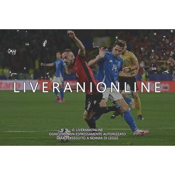 Italia vs Albania - UEFA EURO 2024 nella foto Mario Mitaj (Albania) e Federico Chiesa (Italia) Dortmund (GER) 15-06-2024 BVB Stadion Dortmund Campionato Europeo di Calcio - UEFA EURO 2024 fase a gironi - gruppo B 1a giornata foto Roberto Garavaglia/Agenzia Aldo Liverani sas/AGENZIA ALDO LIVERANI SAS
