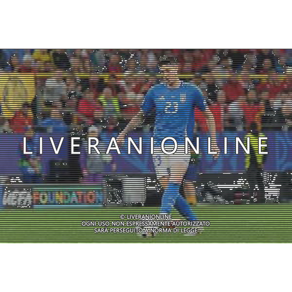 TVEM Alessandro Bastoni of Italy during the UEFA EURO 2024 group stage match between Albania and Italy at Westfalenstadion on June 15, 2024 in Dortmund, Germany. Photo by Emmanuele Mastrodonato/ag. Aldo Liverani sas/AGENZIA ALDO LIVERANI SAS
