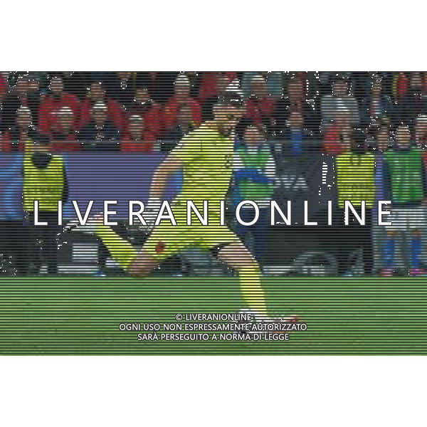 TVEM Thomas Strakosha of Albania during the UEFA EURO 2024 group stage match between Albania and Italy at Westfalenstadion on June 15, 2024 in Dortmund, Germany. Photo by Emmanuele Mastrodonato/ag. Aldo Liverani sas/AGENZIA ALDO LIVERANI SAS