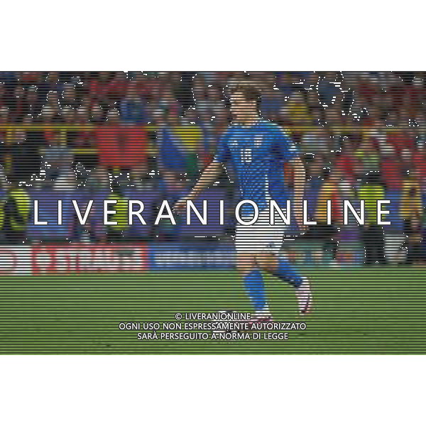 TVEM Nicolò Barella of Italy during the UEFA EURO 2024 group stage match between Albania and Italy at Westfalenstadion on June 15, 2024 in Dortmund, Germany. Photo by Emmanuele Mastrodonato/ag. Aldo Liverani sas/AGENZIA ALDO LIVERANI SAS