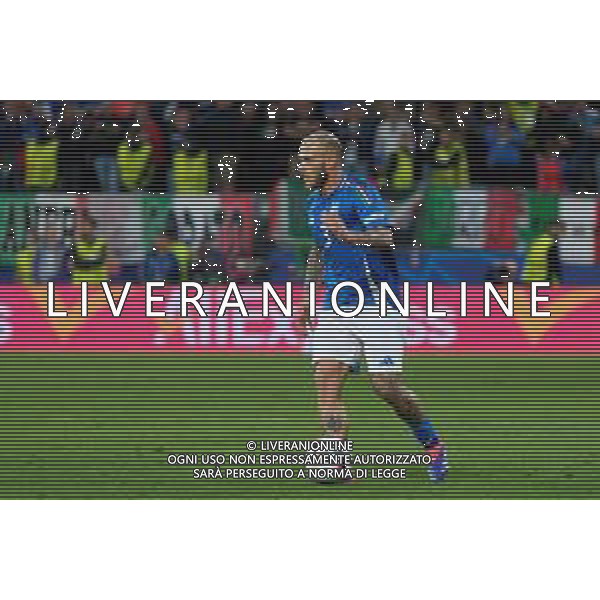 TVEM Federico Dimarco of Italy during the UEFA EURO 2024 group stage match between Albania and Italy at Westfalenstadion on June 15, 2024 in Dortmund, Germany. Photo by Emmanuele Mastrodonato/ag. Aldo Liverani sas/AGENZIA ALDO LIVERANI SAS