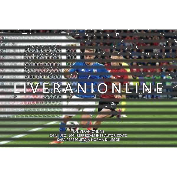 TVEM Davide Frattesi of Italy in action against Kristjan Asllani of Albania during the UEFA EURO 2024 group stage match between Albania and Italy at Westfalenstadion on June 15, 2024 in Dortmund, Germany. Photo by Emmanuele Mastrodonato/ag. Aldo Liverani sas/AGENZIA ALDO LIVERANI SAS
