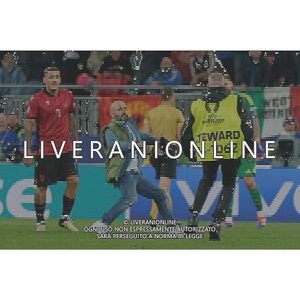 TVEM one fans invade the pitch during the UEFA EURO 2024 group stage match between Albania and Italy at Westfalenstadion on June 15, 2024 in Dortmund, Germany. Photo by Emmanuele Mastrodonato/ag. Aldo Liverani sas