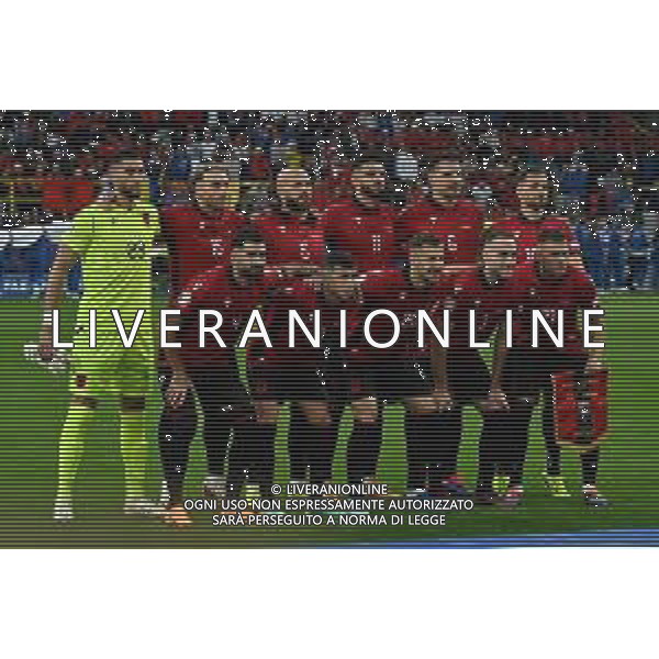 Italia vs Albania - UEFA EURO 2024 nella foto formazione Albania, in poiedi da SX Thomas Strakosha, Taulant Seferi, Arlind Ajeti, Armando Broja, Berat Djimsiti e Nedim Bajrami; in basso da SX Elseid Hysaj, Jasir Asani, Ylber Ramadani, Mario Mitaj e Kristjan Asllani Dortmund (GER) 15-06-2024 BVB Stadion Dortmund Campionato Europeo di Calcio - UEFA EURO 2024 fase a gironi - gruppo B 1a giornata foto Roberto Garavaglia/Agenzia Aldo Liverani sas