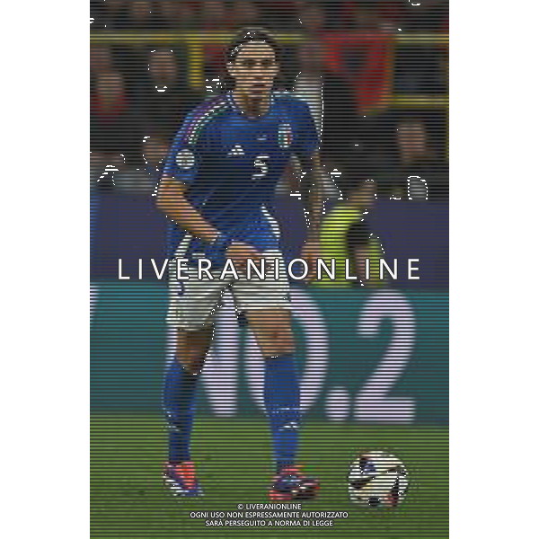 Italia vs Albania - UEFA EURO 2024 nella foto Riccardo Calafiori (Italia) Dortmund (GER) 15-06-2024 BVB Stadion Dortmund Campionato Europeo di Calcio - UEFA EURO 2024 fase a gironi - gruppo B 1a giornata foto Roberto Garavaglia/Agenzia Aldo Liverani sas
