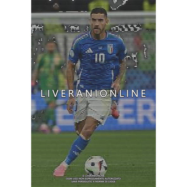 Italia vs Albania - UEFA EURO 2024 nella foto Lorenzo Pellegrini (Italia) Dortmund (GER) 15-06-2024 BVB Stadion Dortmund Campionato Europeo di Calcio - UEFA EURO 2024 fase a gironi - gruppo B 1a giornata foto Roberto Garavaglia/Agenzia Aldo Liverani sas