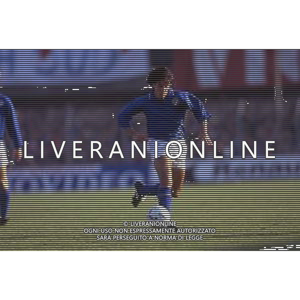 RETROSPETTIVA FERNANDO DE NAPOLI CALCIATORE NELLA FOTO FERNANDO DE NAPOLI CON LA MAGLIA DELLA NAZIONALE ITALIANA AG ALDO LIVERANI SAS