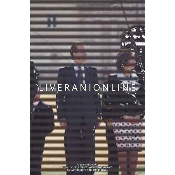 COL-RETROSPETTIVA REALI DI SPAGNA NELLA FOTO RE JUAN CARLOS DI SPAGNA E MOGLIE ARCHIVIO GIOVANNI LIVERANI-AG ALDO LIVERANI SAS