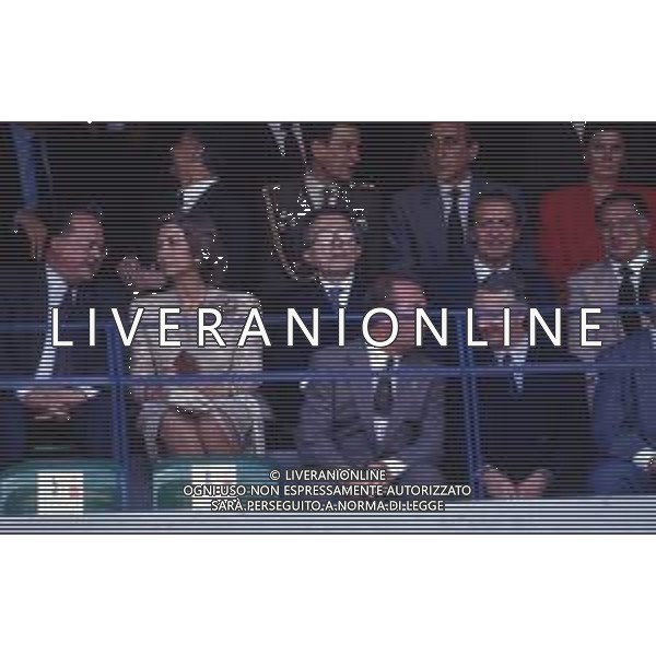 DIAP-RETROSPETTIVA REALI DI SPAGNA NELLA FOTO RE JUAN CARLOS DI SPAGNA ANNO 1990 AI MONDIALI DI CALCIO ITALIA 90 CON GIULIO ANDREOTTI AG ALDO LIVERANI SAS  