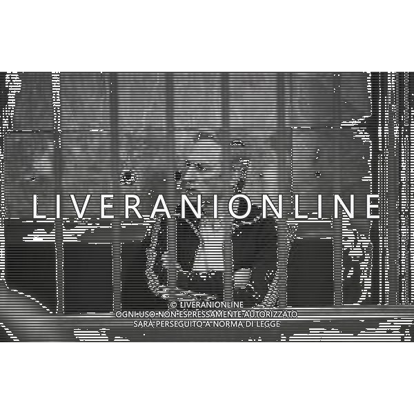 NEG-1985 MILANO PROCESSO MICHELE SINDONA BANCHIERE NELLA FOTO L\'IMPUTATO ROBERTO VENETUCCI NEL PROCESSO MICHELE SINDONA NELL\'ANNO 1985 PER L\'OMICIDIO DELL\'AVVOCATO GIORGIO AMBROSOLI AG ALDO LIVERANI SAS