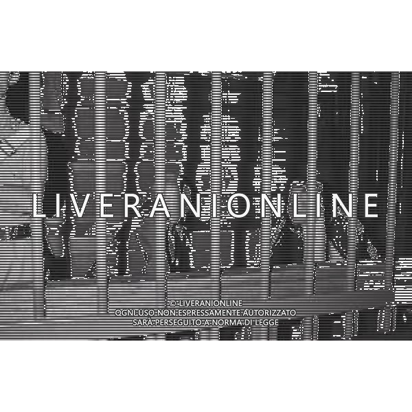 NEG-1985 MILANO PROCESSO MICHELE SINDONA BANCHIERE NELLA FOTO L\'IMPUTATO ROBERTO VENETUCCI NEL PROCESSO MICHELE SINDONA NELL\'ANNO 1985 PER L\'OMICIDIO DELL\'AVVOCATO GIORGIO AMBROSOLI AG ALDO LIVERANI SAS