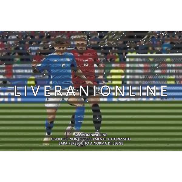 TVEM Giovanni Di Lorenzo of Italy in action against Taulant Seferi of Albania during the UEFA EURO 2024 group stage match between Albania and Italy at Westfalenstadion on June 15, 2024 in Dortmund, Germany. Photo by Emmanuele Mastrodonato/ag. Aldo Liverani sas