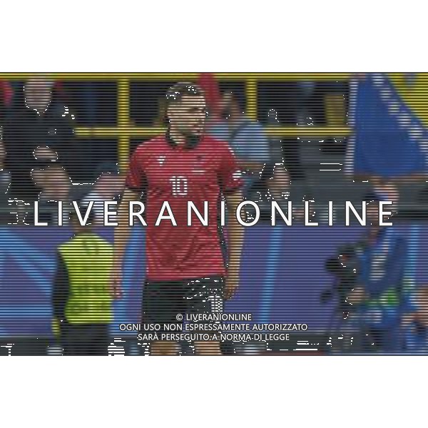 TVEM Nedim Bajrami of Albania during the UEFA EURO 2024 group stage match between Albania and Italy at Westfalenstadion on June 15, 2024 in Dortmund, Germany. Photo by Emmanuele Mastrodonato/ag. Aldo Liverani sas