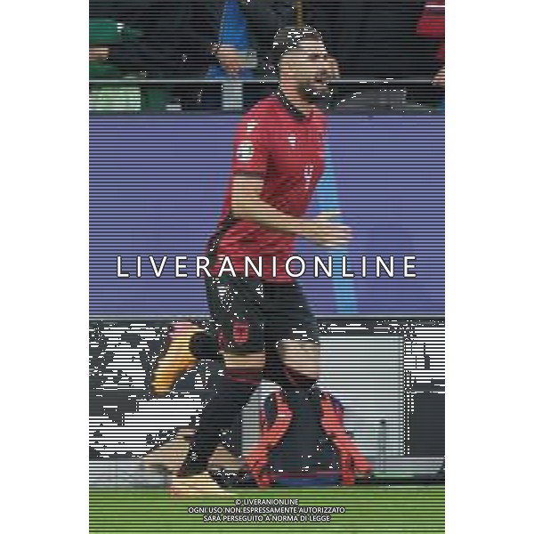 TVEM Elseid Hysaj of Albania during the UEFA EURO 2024 group stage match between Albania and Italy at Westfalenstadion on June 15, 2024 in Dortmund, Germany. Photo by Emmanuele Mastrodonato/ag. Aldo Liverani sas