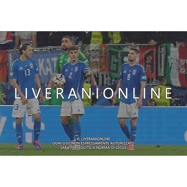 TVEM Players of Italy during the UEFA EURO 2024 group stage match between Albania and Italy at Westfalenstadion on June 15, 2024 in Dortmund, Germany. Photo by Emmanuele Mastrodonato/ag. Aldo Liverani sas