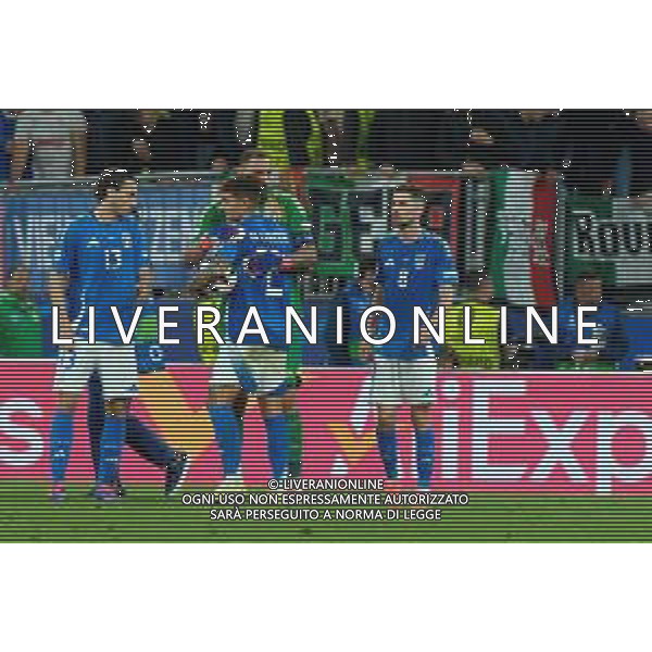 TVEM Gianluigi Donnarumma of Italy and Giovanni Di Lorenzo of Italy celebrates the victory during the UEFA EURO 2024 group stage match between Albania and Italy at Westfalenstadion on June 15, 2024 in Dortmund, Germany. Photo by Emmanuele Mastrodonato/ag. Aldo Liverani sas