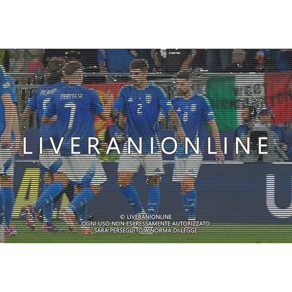 TVEM Davide Frattesi of Italy and Giovanni Di Lorenzo of Italy celebrates the victory during the UEFA EURO 2024 group stage match between Albania and Italy at Westfalenstadion on June 15, 2024 in Dortmund, Germany. Photo by Emmanuele Mastrodonato/ag. Aldo Liverani sas