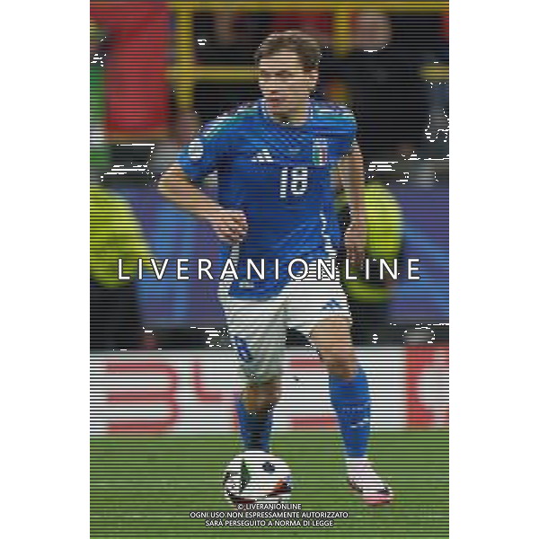 TVEM Nicolò Barella of Italy during the UEFA EURO 2024 group stage match between Albania and Italy at Westfalenstadion on June 15, 2024 in Dortmund, Germany. Photo by Emmanuele Mastrodonato/ag. Aldo Liverani sas
