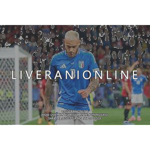 TVEM Federico Dimarco of Italy during the UEFA EURO 2024 group stage match between Albania and Italy at Westfalenstadion on June 15, 2024 in Dortmund, Germany. Photo by Emmanuele Mastrodonato/ag. Aldo Liverani sas