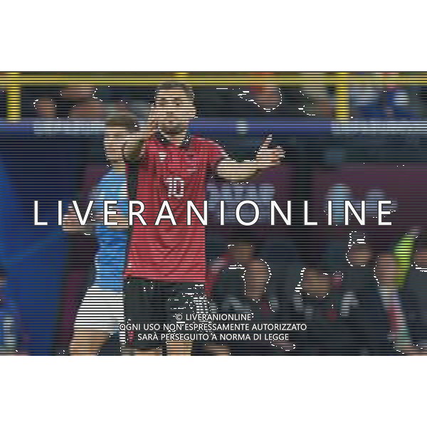 TVEM Nedim Bajrami of Albania during the UEFA EURO 2024 group stage match between Albania and Italy at Westfalenstadion on June 15, 2024 in Dortmund, Germany. Photo by Emmanuele Mastrodonato/ag. Aldo Liverani sas