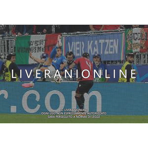 TVEM Lorenzo Pellegrini of Italy and Elseid Hysaj of Albania during the UEFA EURO 2024 group stage match between Albania and Italy at Westfalenstadion on June 15, 2024 in Dortmund, Germany. Photo by Emmanuele Mastrodonato/ag. Aldo Liverani sas