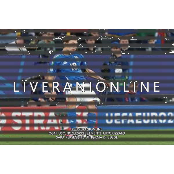 TVEM Nicolò Barella of Italy during the UEFA EURO 2024 group stage match between Albania and Italy at Westfalenstadion on June 15, 2024 in Dortmund, Germany. Photo by Emmanuele Mastrodonato/ag. Aldo Liverani sas