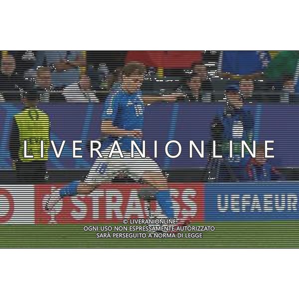 TVEM Nicolò Barella of Italy during the UEFA EURO 2024 group stage match between Albania and Italy at Westfalenstadion on June 15, 2024 in Dortmund, Germany. Photo by Emmanuele Mastrodonato/ag. Aldo Liverani sas