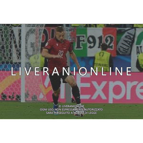 TVEM Ylber Ramadani of Albania during the UEFA EURO 2024 group stage match between Albania and Italy at Westfalenstadion on June 15, 2024 in Dortmund, Germany. Photo by Emmanuele Mastrodonato/ag. Aldo Liverani sas