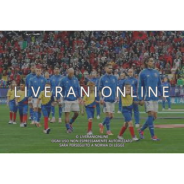 TVEM the players of Italy enter the field during the UEFA EURO 2024 group stage match between Albania and Italy at Westfalenstadion on June 15, 2024 in Dortmund, Germany. Photo by Emmanuele Mastrodonato/ag. Aldo Liverani sas
