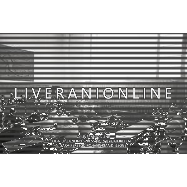 NEG -RETROSPETTIVA MICHELE SINDONA AVVOCATO E BANCHIERE NELLA FOTO FASI DEL PROCESSO A MICHELE SINDONA A MILANO PER L\'OMICIDIO GIORGIO AMBROSOLI ANNO 1985 AG ALDO LIVERANI SAS
