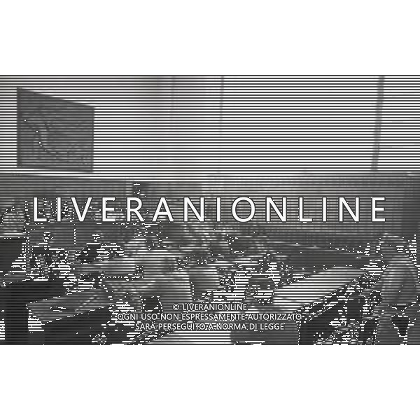 NEG -RETROSPETTIVA MICHELE SINDONA AVVOCATO E BANCHIERE NELLA FOTO FASI DEL PROCESSO A MICHELE SINDONA A MILANO PER L\'OMICIDIO GIORGIO AMBROSOLI ANNO 1985 AG ALDO LIVERANI SAS